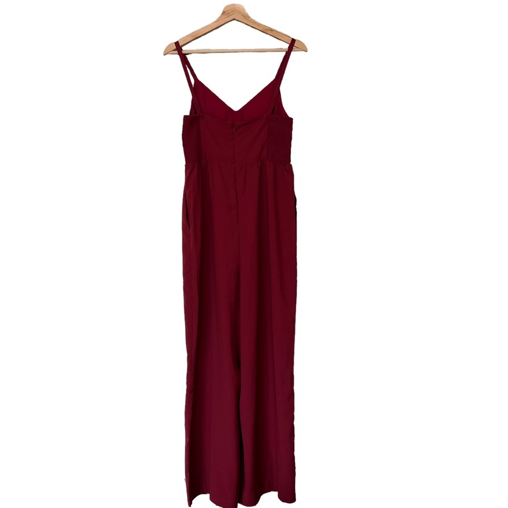 Madewell Thistle Cami Wide Leg Jumpsuit Red Size 4 Holiday Party Look - Picture 6 of 10